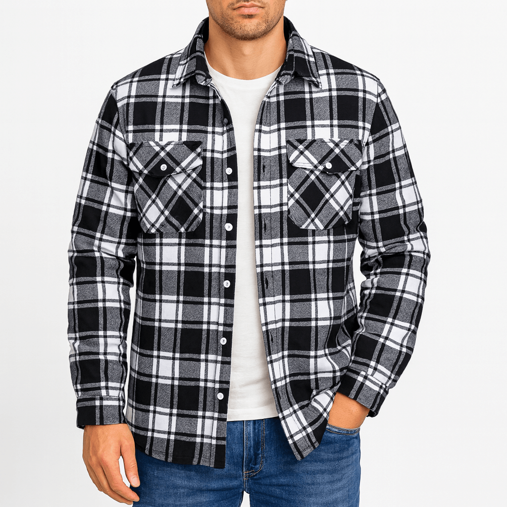 LUXEOUTFIT | Checked Bomber Jacket