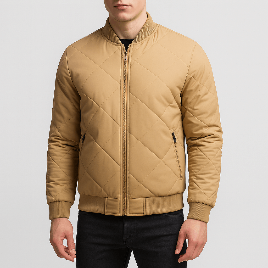 LUXEOUTFIT | Diamond Quilted Bomber Jacket
