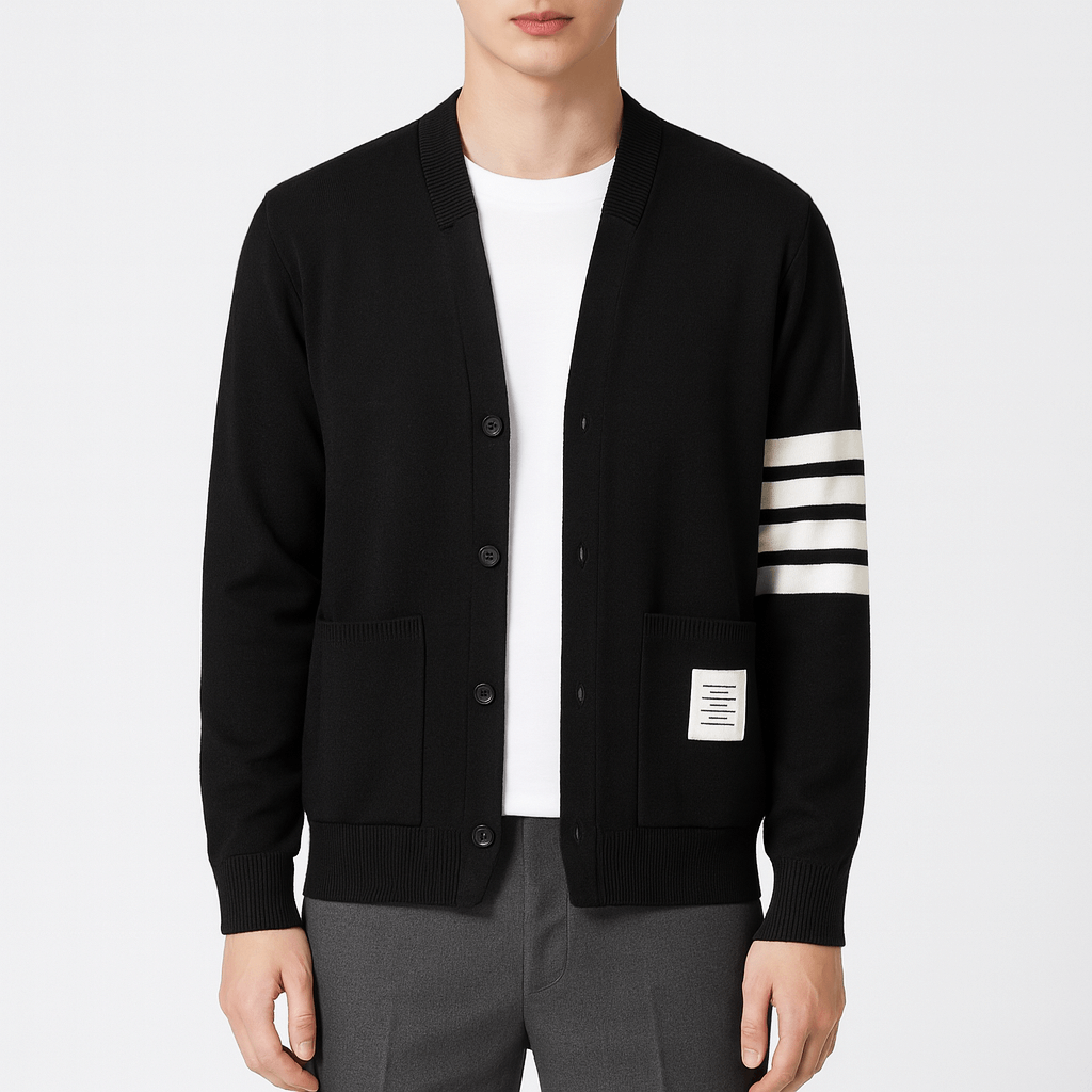 LUXEOUTFIT | Stripe Knit Cardigan