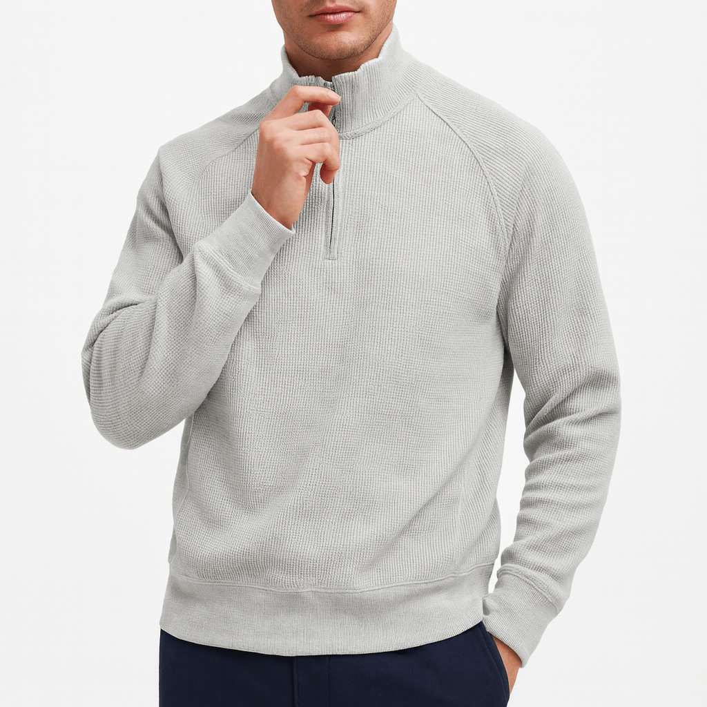 LUXEOUTFIT | Waffle Knit Sweatshirt