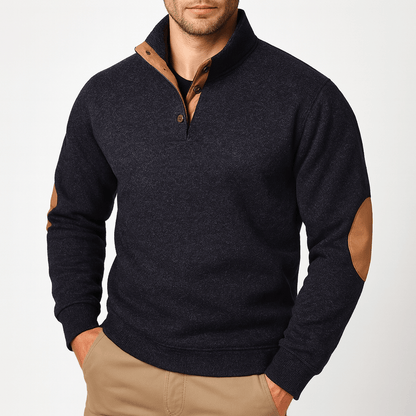LUXEOUTFIT | Button Neck Jumper