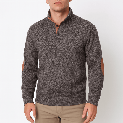 LUXEOUTFIT | Button Neck Jumper