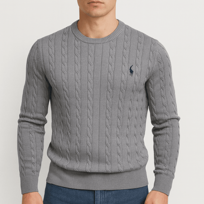 LUXEOUTFIT | Cable Knit Sweatshirt