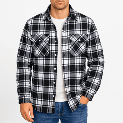LUXEOUTFIT | Checked Bomber Jacket
