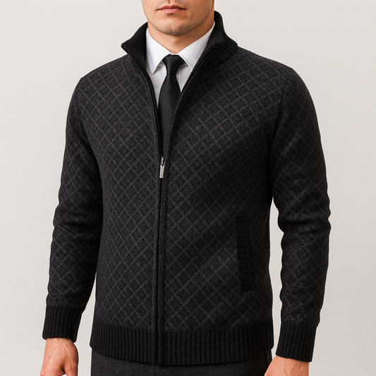 LUXEOUTFIT | Fitted Knit Cardigan