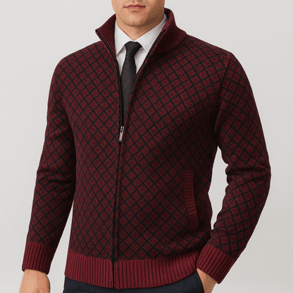 LUXEOUTFIT | Fitted Zip Cardigan