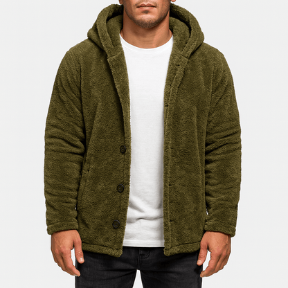 LUXEOUTFIT | Fleece Hooded Cardigan