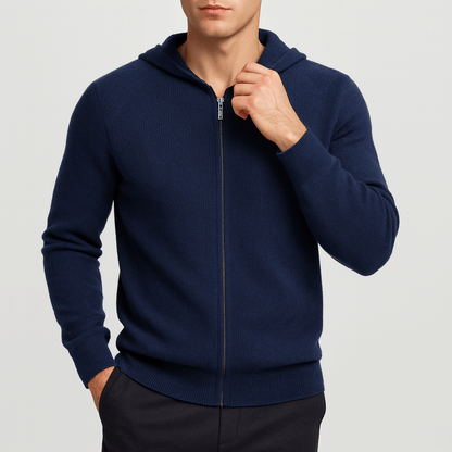 LUXEOUTFIT | Knit Zip Hoodie