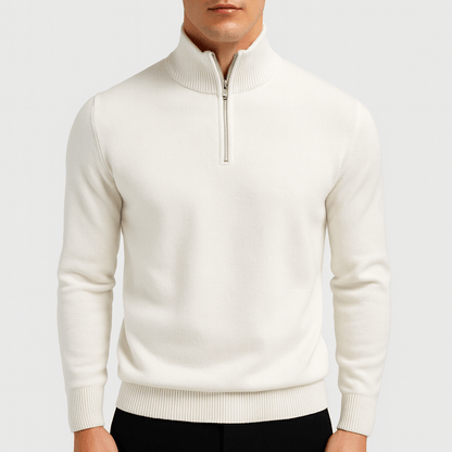 LUXEOUTFIT | Knit Zip Sweater