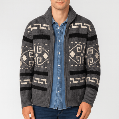 LUXEOUTFIT | Knit Zip-Up Cardigan