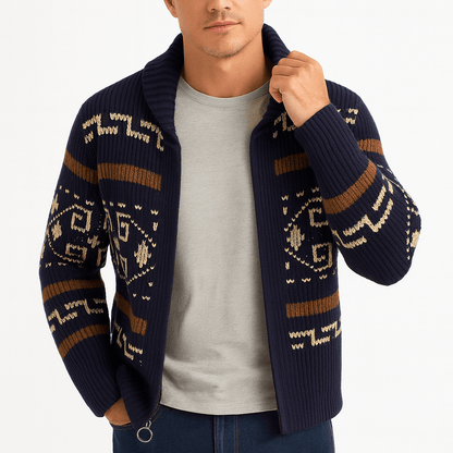 LUXEOUTFIT | Knit Zip-Up Cardigan