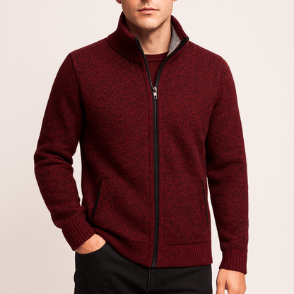 LUXEOUTFIT | Knitted Zip Cardigan