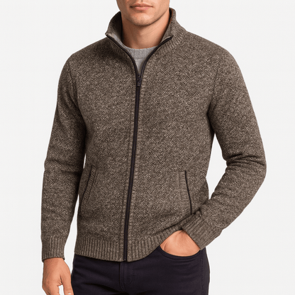 LUXEOUTFIT | Knitted Zip Cardigan