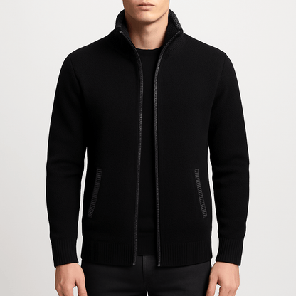 LUXEOUTFIT | Knitted Zip Cardigan