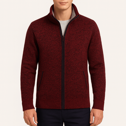 LUXEOUTFIT | Knitted Zip Cardigan