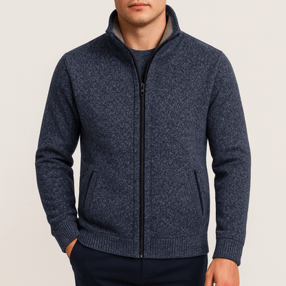 LUXEOUTFIT | Knitted Zip Cardigan