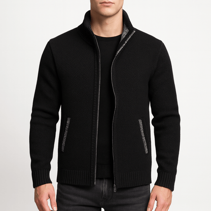 LUXEOUTFIT | Knitted Zip Cardigan