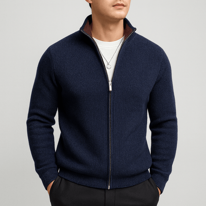 LUXEOUTFIT | Knitted Zip Sweater