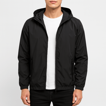 LUXEOUTFIT | Lightweight Waterproof Hooded Windbreaker
