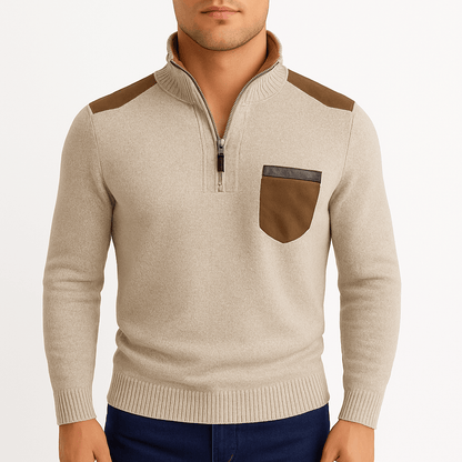 LUXEOUTFIT | Quarter-Zip Sweater