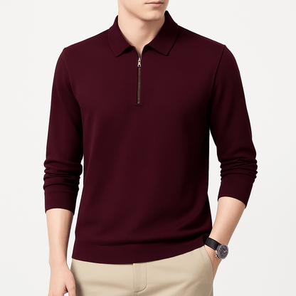 LUXEOUTFIT | Relaxed Half-Zip Sweater