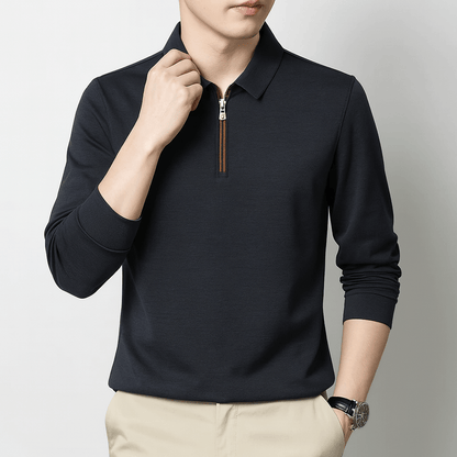 LUXEOUTFIT | Relaxed Half-Zip Sweater