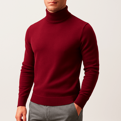 LUXEOUTFIT | Solid Turtleneck Sweater