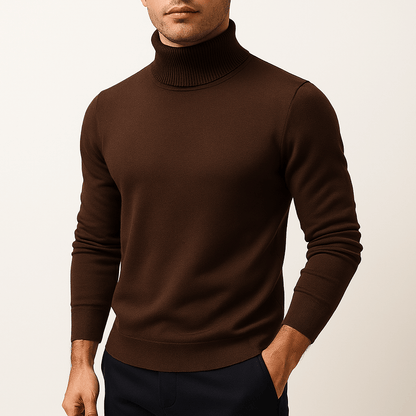 LUXEOUTFIT | Solid Turtleneck Sweater