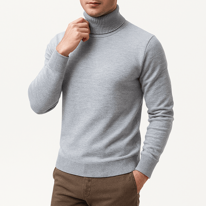 LUXEOUTFIT | Solid Turtleneck Sweater
