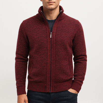 LUXEOUTFIT | Structured Zip Cardigan