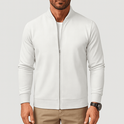LUXEOUTFIT | Textured Zip Jacket