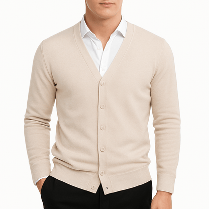 LUXEOUTFIT | V-Neck Button-Down Cardigan