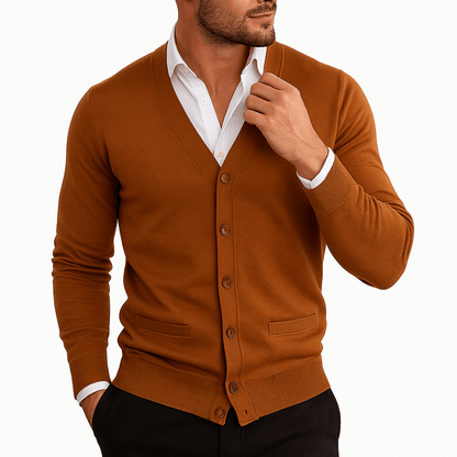 LUXEOUTFIT | V-Neck Button-Down Cardigan