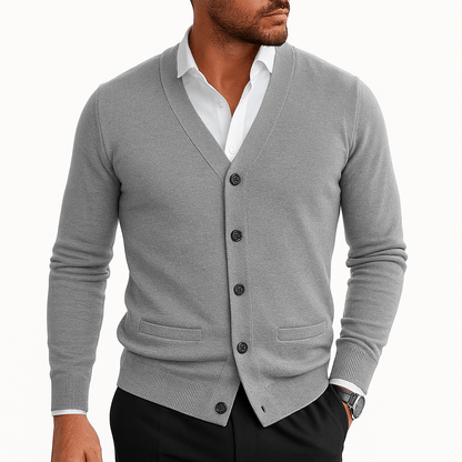 LUXEOUTFIT | V-Neck Button-Down Cardigan