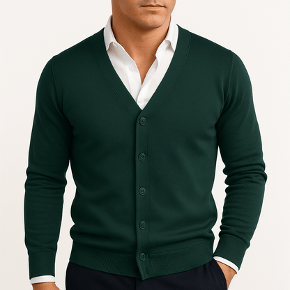 LUXEOUTFIT | V-Neck Button-Down Cardigan
