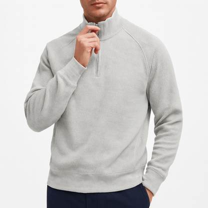 LUXEOUTFIT | Waffle Knit Sweatshirt