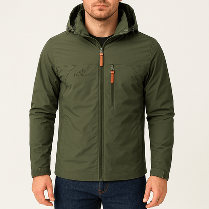 LUXEOUTFIT | Waterproof Hooded Rain Jacket