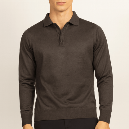 LUXEOUTFIT | Wool Polo Sweater
