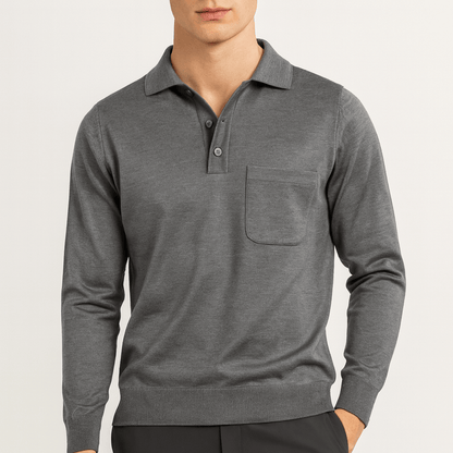 LUXEOUTFIT | Wool Polo Sweater
