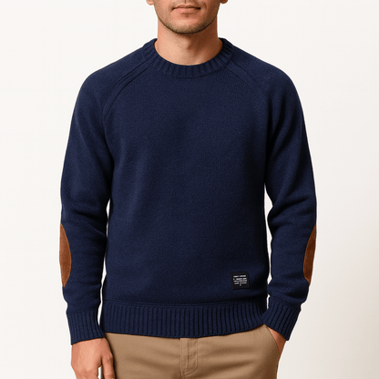LUXEOUTFIT | Wool Sweater with Patches
