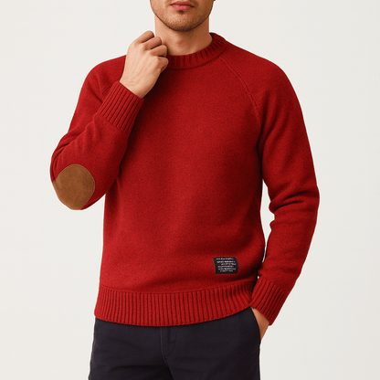 LUXEOUTFIT | Wool Sweater with Patches