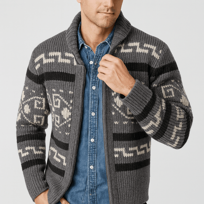 LUXEOUTFIT | Wool Zip Cardigan