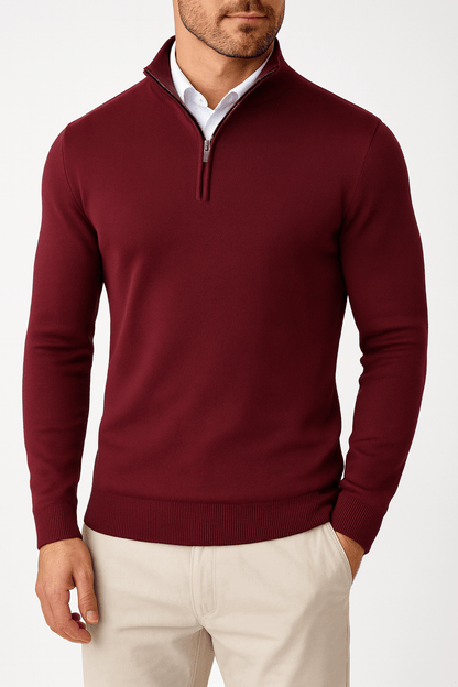 LUXEOUTFIT | Zip Collar Pullover
