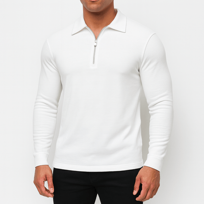 LUXEOUTFIT | Zipper Polo Sweater