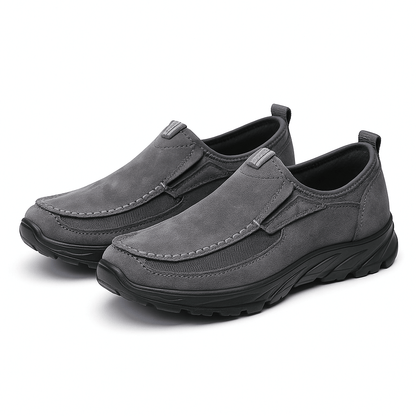 Luxeoutfit | Suede Mesh Slip-On Loafers