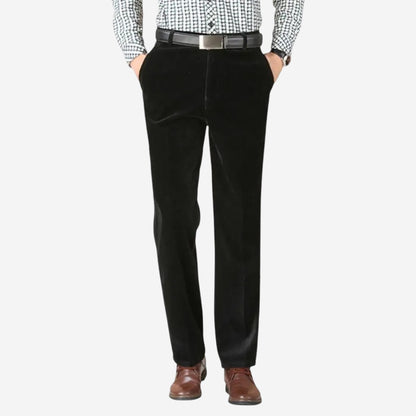 LUXEOUTFIT | Corduroy Straight Trousers