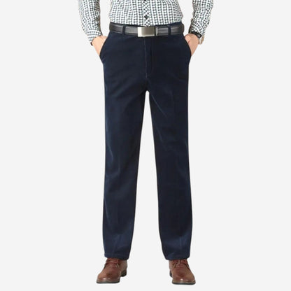 LUXEOUTFIT | Corduroy Straight Trousers