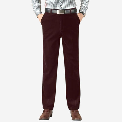 LUXEOUTFIT | Corduroy Straight Trousers